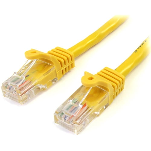 Startech 45patch6yl 6ft Yellow Cat5e Utp Snagless Patch Cable Walmart Com Walmart Com