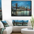 thumbnail image 3 of Design Art Pont De Brooklyn Et Gratte-Ciels  Sur Toile Encadrée, 3 of 3