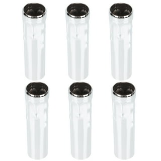 Veemoon Decorative Glass Candle Cover 4Pcs Glass Candle Cover Tall Candle  Socket Covers Sleeves Chandelier Socket Covers Slip Over Candelabra Base