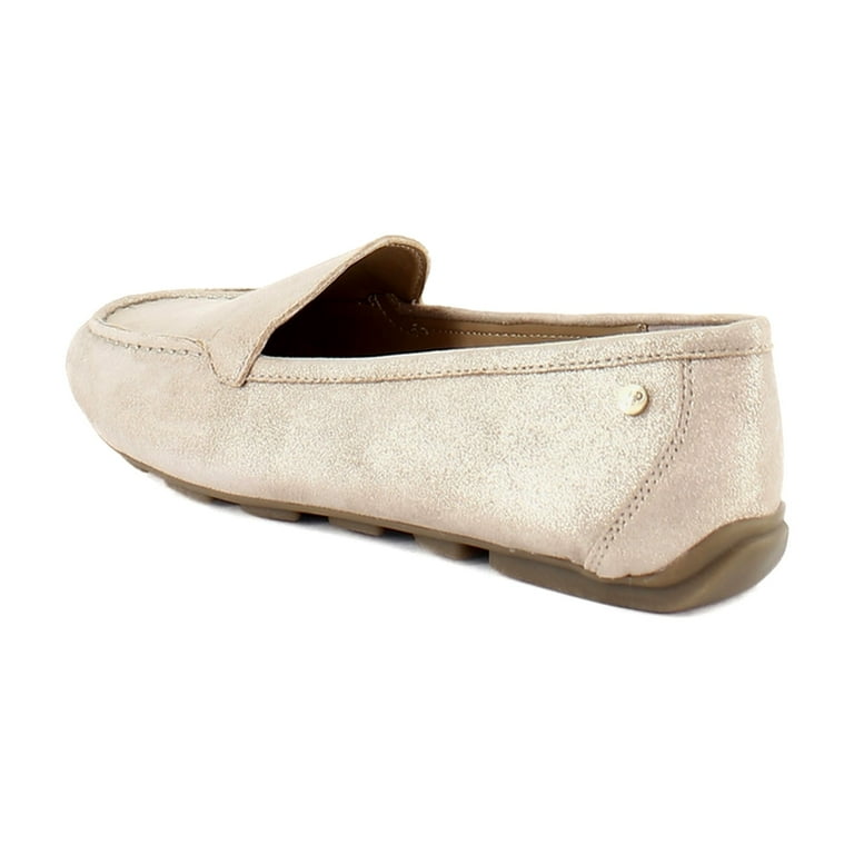 Hush Puppies ベージュ モカシン　24.5㎝EEE Hush Puppies Bridget Desert Tan Suede Platform Sneakers