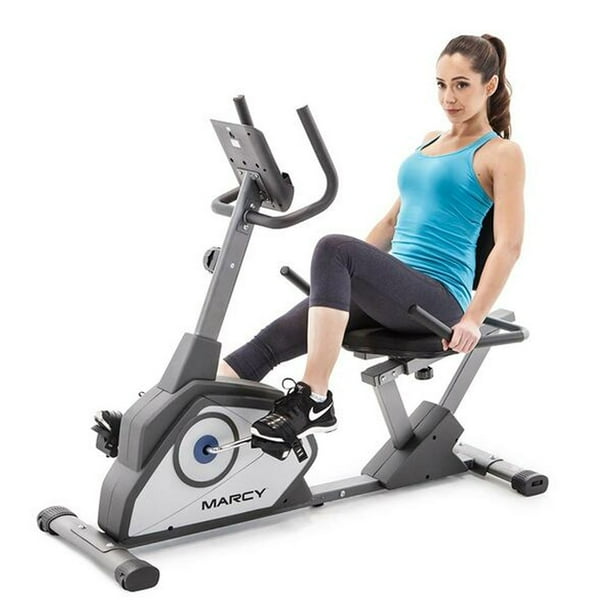 Impex NS 40502R Marcy Recumbent Exercise Workout Bike for Home Fitness