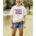 thumbnail image 3 of Cute Patriotic Balloon Shirt for Women, Youth and Toddler Girls Matching 4th of July Tee Natural Shirt 5-6, 3 of 5