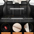 thumbnail image 4 of DIKSOAKR Seat Covers Full Set Fit for Ford Escape 2001-2025 Waterproof Faux Leather Car Seat Cushion Protector Compatible Airbag Black, 4 of 7