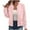 Pink, variant on Fall Jackets Sevevn Women's Casual Solid Long Sleeved Zipper Jacket Top Blouse Coat