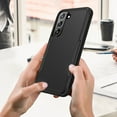 thumbnail image 5 of Dteck for Samsung Galaxy S22 Case, Slim Pocket-Friendly Hybrid Silicone Bumper Shockproof Tough Rugged Case,Black, 5 of 6