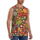 thumbnail image 2 of Balery Hippie Peace Love Camisetas sin mangas para hombre, absorbe la humedad y protege contra el mal olor.-Large, 2 of 7