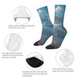 thumbnail image 3 of Balery Cute Cloud Cat Pattern Crew Socks Unisex– Soft & Breathable Socks for Men & Women, One-Size Fits Most (US 5-11), Comfortable & Durable for Daily Wear, 3 of 6