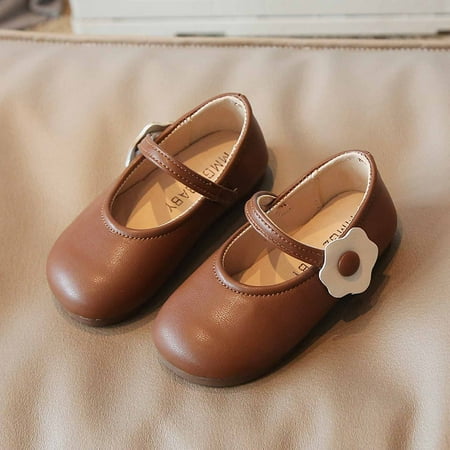 

Pejock Little Girls Princess Party Shoes Non-Slip Soft Sole Princess Dress Shoes Baby Girl Children s Soft-soled Small Leather Shoes Princess Shoes Thick Bottom Casual Shoes 15M-6Years