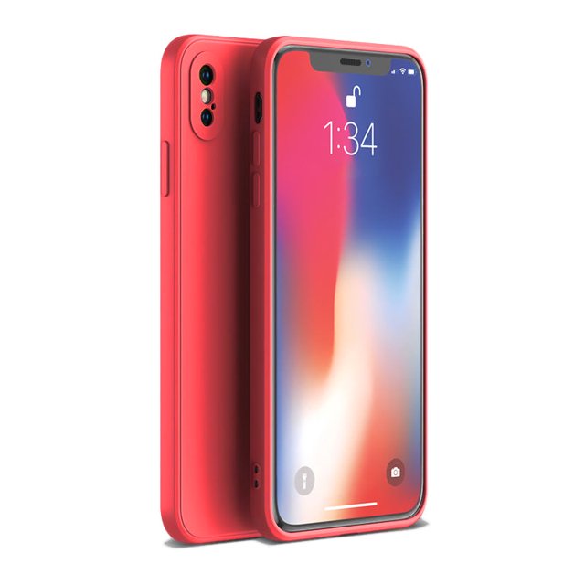 PANDACO Étui Coquille Souple Mat Rouge pour iPhone X Ou iPhone TP