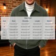 thumbnail image 3 of Rvwovn Men's Ribbed Trucker Jacket Full Zip Lapel Collar Corduroy Fall Outerwear for Daily Wear, 3 of 6