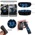 thumbnail image 6 of Yuyamidu Hummingbird Car Seat Covers Set of 15 Hibiscus Steering Wheel Cover Seatbelt Covers Trash Bin Air Vent Storage Organizer Rearview Mirror Cover Cup Holder Key Chain Car Accessories, Blue, 6 of 7