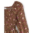thumbnail image 3 of The Children's Place Girls Long Sleeve Smocked Floral Dress, Sizes XS-XXL, 3 of 3