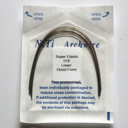 

1 Pack Orthodontic Dental Super Elastic Oval Form Niti Round Arch Wires 10 Sizes