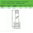 thumbnail image 6 of Grey Pneumatic 3/4" Drive x 3" Extension with Locking Pin, 6 of 6