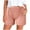 Pink, variant on Hvot&aat Womens Solid Striped Shorts Elastic Waist Straight Shorts Soft Wide Leg Shorts Lightweight Lounge Shorts