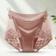 thumbnail image 2 of CHUMUD Womens Satin Underwear Briefs High Waisted Lace Panties Soft Comfort Flex Fit, 2 of 6