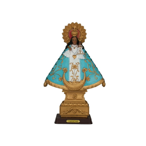Virgen De Talpa 12" Nuestra Señora Del Rosario De Talpa Resin Catholic  Religious Figure