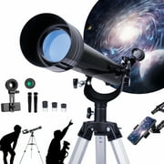 LAKWAR Telescope 60mm Aperture 800mm-Multi-Coated Optics Astronomical Refractor Telescope with Phone Adapter, Beginner Telescope for Kids, Adults Astronomy,Perfect for Night Stargazing