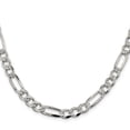 thumbnail image 2 of Primal Silver Sterling Silver 7.25mm Pave Flat Figaro Chain, 2 of 4