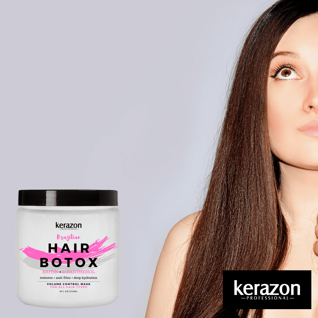 kerazon hair botox treatment provides smoothing