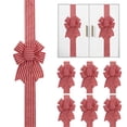 thumbnail image 1 of Decorative Bow Streamer With Fastening Mechanism For Windows Doors And Gifts Red And White Heart Or Stripe Pattern Fabric, 1 of 8