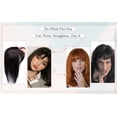 thumbnail image 6 of viviaBella Human Hair Topper - 5.1" x 5.1" Clip-In & Seamless Solution for Thinning Hair - Natural Black, 16 Inch Thick Silk Base for Women, 6 of 7