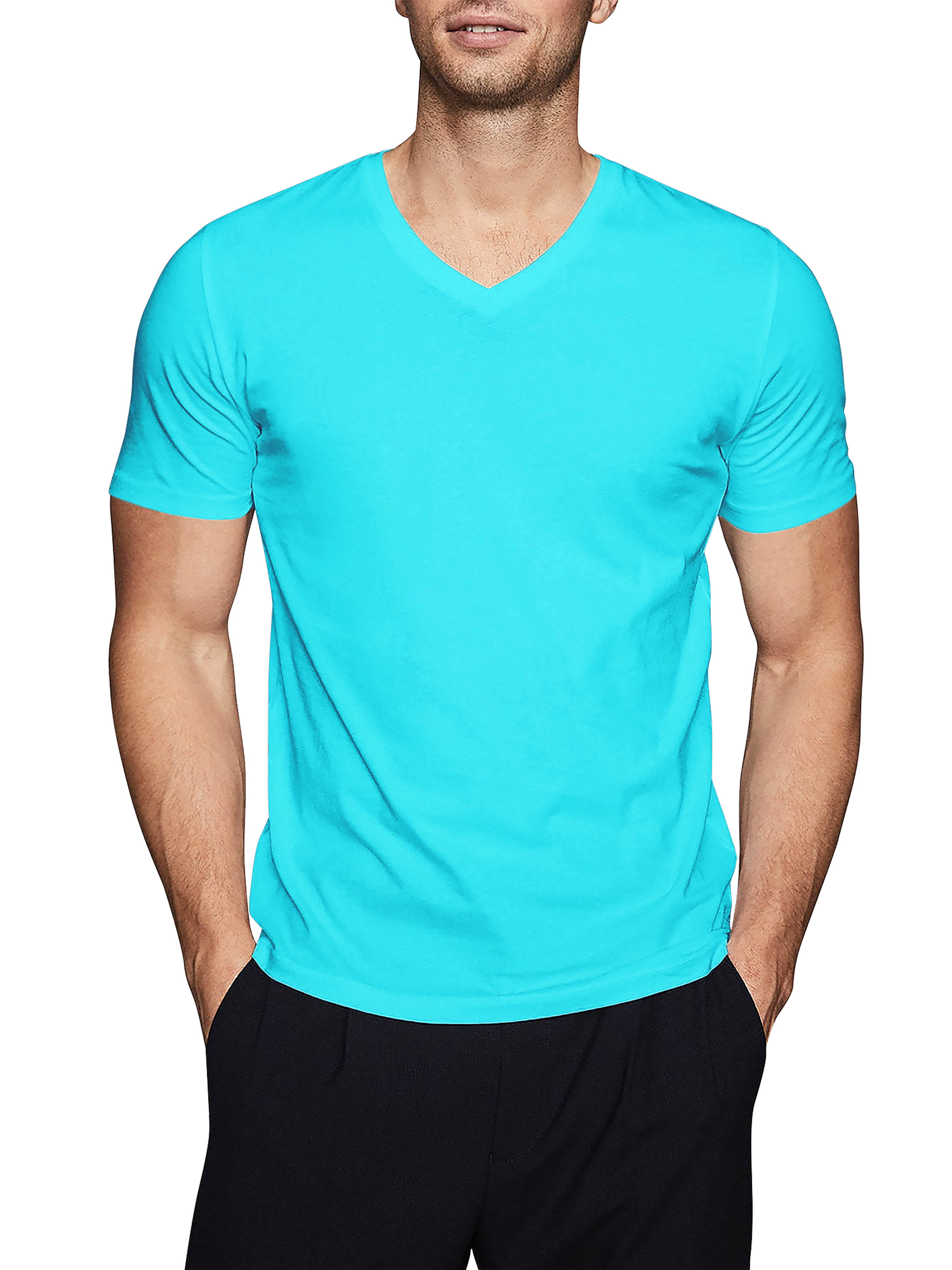 Mens Plain Summer T-Shirt Crew Neck Short Sleeve Casual Basic Melange Tops S-2XL