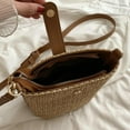thumbnail image 6 of CAILDANL Straw Beach Bags For Women Rattan Purse Summer Straw Cross-body Bag Raffia Handbag Purses Shoulder Bag Small Bucket Bag 2025, 6 of 6
