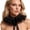 Black, variant on Fashionable Elizabethan Collar With Soft Fabric And Adjustable Fit Perfect For Renaissances Fairs And Photo Props