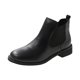 thumbnail image 1 of NECHOLOGY Botas Mujer Adulto Femenino Zapatos Botines mujer mujer cuero artificial Color sólido otoño suela gruesa tacones cuadrados Slip On Botines cortos zapatos de punta redonda (Black, 6.5), 1 of 7