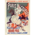 thumbnail image 2 of Jules Chéret 18x24 Gold Ornate Framed and Double Matted Museum Art Print Titled - Paris-Courses (1897), 2 of 4