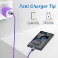 thumbnail image 2 of Fast Charger USB Wall Charger Type C Charger with 6FT Type C Cable Fast Charging Android Charger, USB C Charging Cable USB Cables for Samsung Galaxy, Android, Purple, 2 of 8