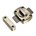 thumbnail image 4 of Rotate Bolt Latch, 1.5" Zinc Alloy Security Door Slide Lock (Bronze), 4 of 5
