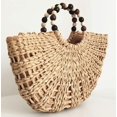 thumbnail image 2 of Kukuzhu Women Tote Bag Straw Woven Handbag Trendy Summer Ladies Girls Beach Travel Bucket Bag, 2 of 5