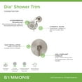 thumbnail image 2 of Symmons S3591BSTN15TRM Dia Hydromersion Shower Only Trim Package - Nickel, 2 of 7