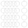 thumbnail image 1 of 80pcs 304 Stainless Steel Linking Rings Ring Shape Stainless Steel color 20x0.5mm Inner Diameter: 17.5mm, 1 of 5