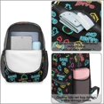 thumbnail image 4 of Game Controller Black Pattern 17" School Backpacks for Teens,Waterproof Oxford Fabric,S-Shape Padded Straps for School,Travel,Hiking,Camping, 4 of 6