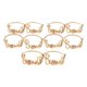 thumbnail image 2 of 10 anillos de servilleta de metal con hebillas para decoración de banquetes y aniversarios. KC Aureato, 2 of 9