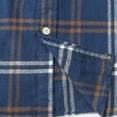 thumbnail image 5 of Dubinik® Mens Flannel Shirts Long Sleeve Button Down Casual Work Plaid Shirt Men All Cotton Soft with Pocket Regular Fit, 5 of 7