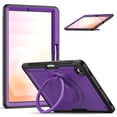 thumbnail image 2 of XYX Case for Samsung Galaxy Tab S11 (2025) with Rotating Stand, Shoulder Strap, 2in1 Shockproof Cover, Purple, 2 of 7