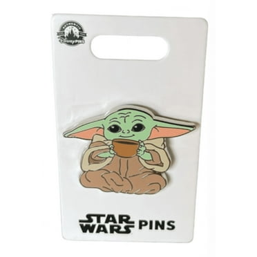 Disney Parks Star Wars Grogu Sipping Soup Pin New with Card
