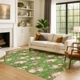 thumbnail image 7 of Addison Rugs Mayfield Premium Machine Washable Transitional Holiday Ornament Green Rectangle Rug, 8' x 10', 7 of 7