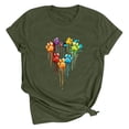 thumbnail image 2 of QIPOPIQ T-Shirts à Manches Courtes pour Femmes avec Graphique de Cœur Hauts d'Été Liquidation, 2 of 3