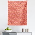 thumbnail image 1 of Moth Tapestry, Butterflies Beauty Wings Summer Insects Flying Freedom Meadow Pattern, Fabric Wall Hanging Decor for Bedroom Living Room Dorm, 5 Sizes, Coral Apricot and Cream, by Ambesonne, 1 of 1