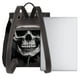 thumbnail image 3 of Disketp Black White Hat Skull Mochila de Cuero para Mujer, Bolso de Espalda Antirrobo con Estilo para Viaje, Trabajo y Uso Diario, 3 of 4
