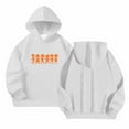 thumbnail image 4 of Spazoro Girls Hooded Sweatshirts, Long Sleeve Soft & Comfy Cute Print Fashion Fall Winter Tops for Girls White Size 9 T, 4 of 6
