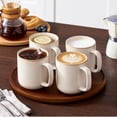 thumbnail image 5 of Malacasa Stoneware Coffee Mugs Set, 16 oz Coffee Cups Set of 4, Dishwasher & Microwave Safe, Beige, 5 of 9