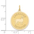 thumbnail image 2 of 14 Carats Or Jaune Disque Charme Labrador Retriever, 2 of 2