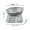 thumbnail image 2 of WEGFTDUOP Cats Food Bowl Large Capacity Pet Food Bowl Cute Drinking Bowl For Cats To Protects The Neck, 2 of 6