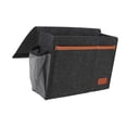thumbnail image 4 of Bolsa de almacenamiento para mesita de noche, organizador de almacenamiento para mesita de noche, revistero multifuncional, Gris oscuro, 4 of 9